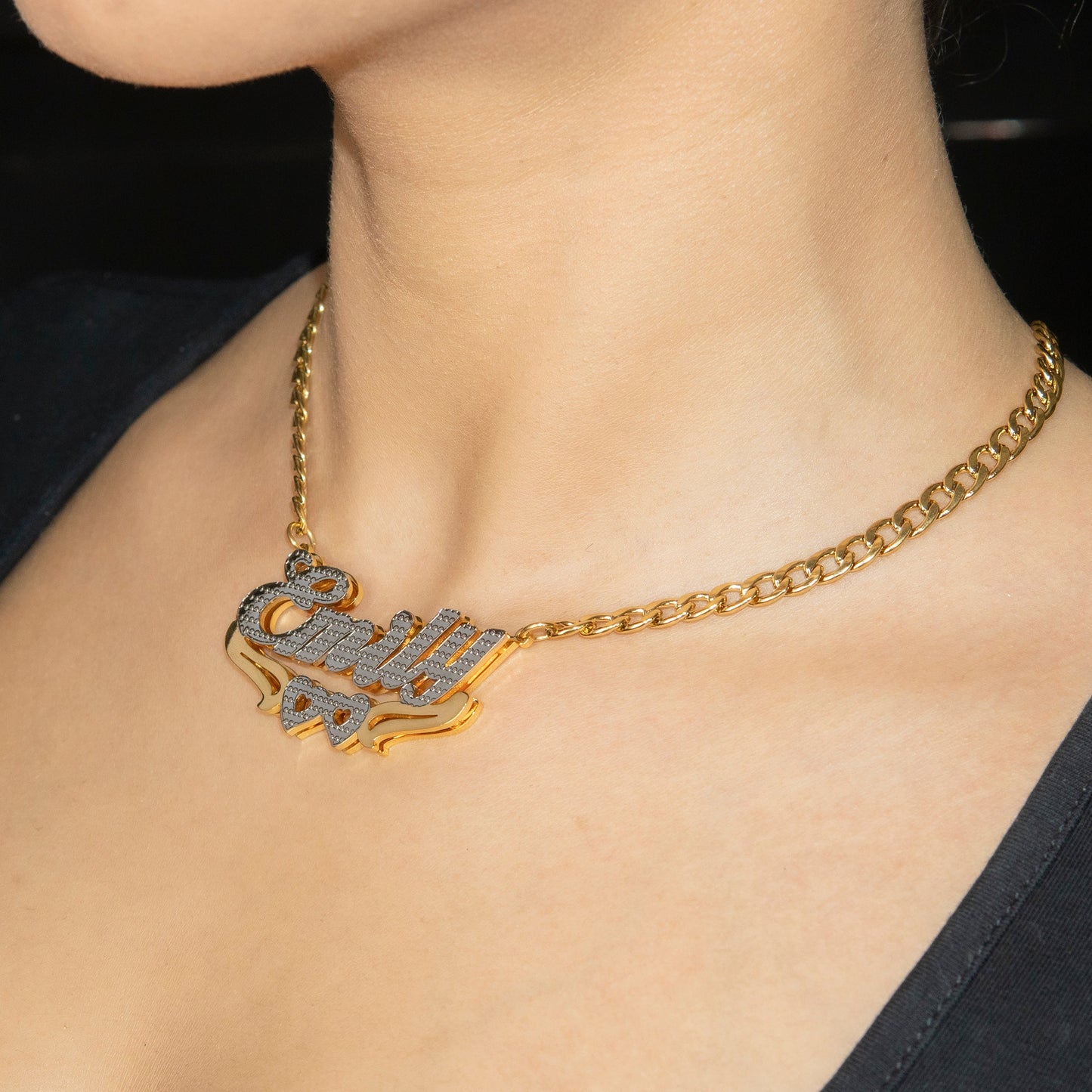 Women Jewelry - Gold Name Necklace | Style # N43