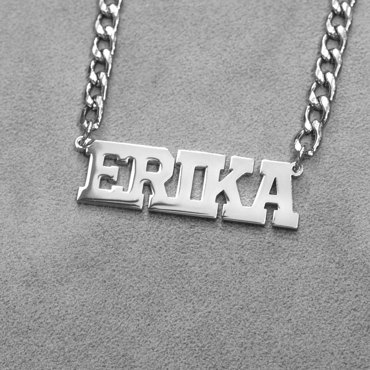 Women Jewelry - White Gold Name Necklace | Style # N07