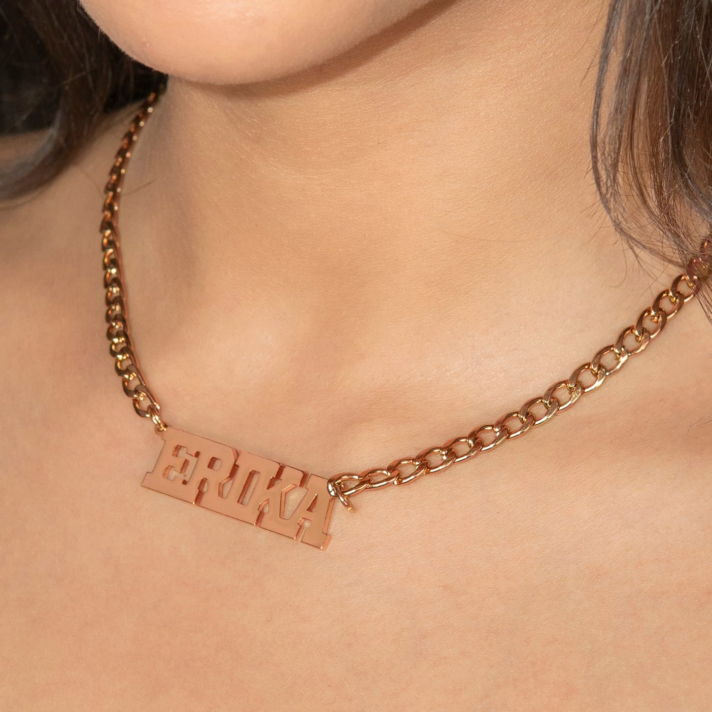 Women Jewelry - Rose Gold Name Necklace | Style # N07