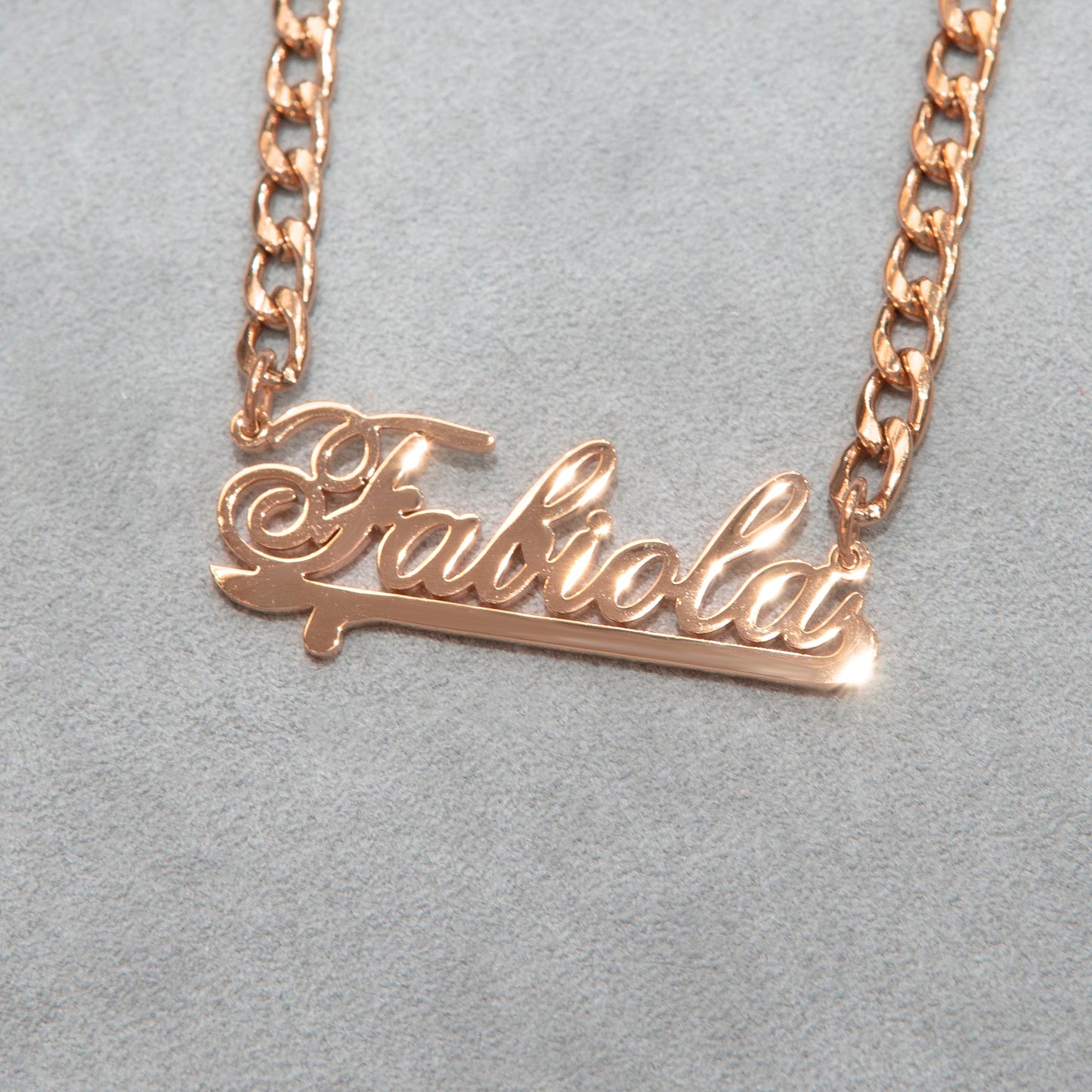 Women Jewelry - Rose Gold Name Necklace | Style # N23