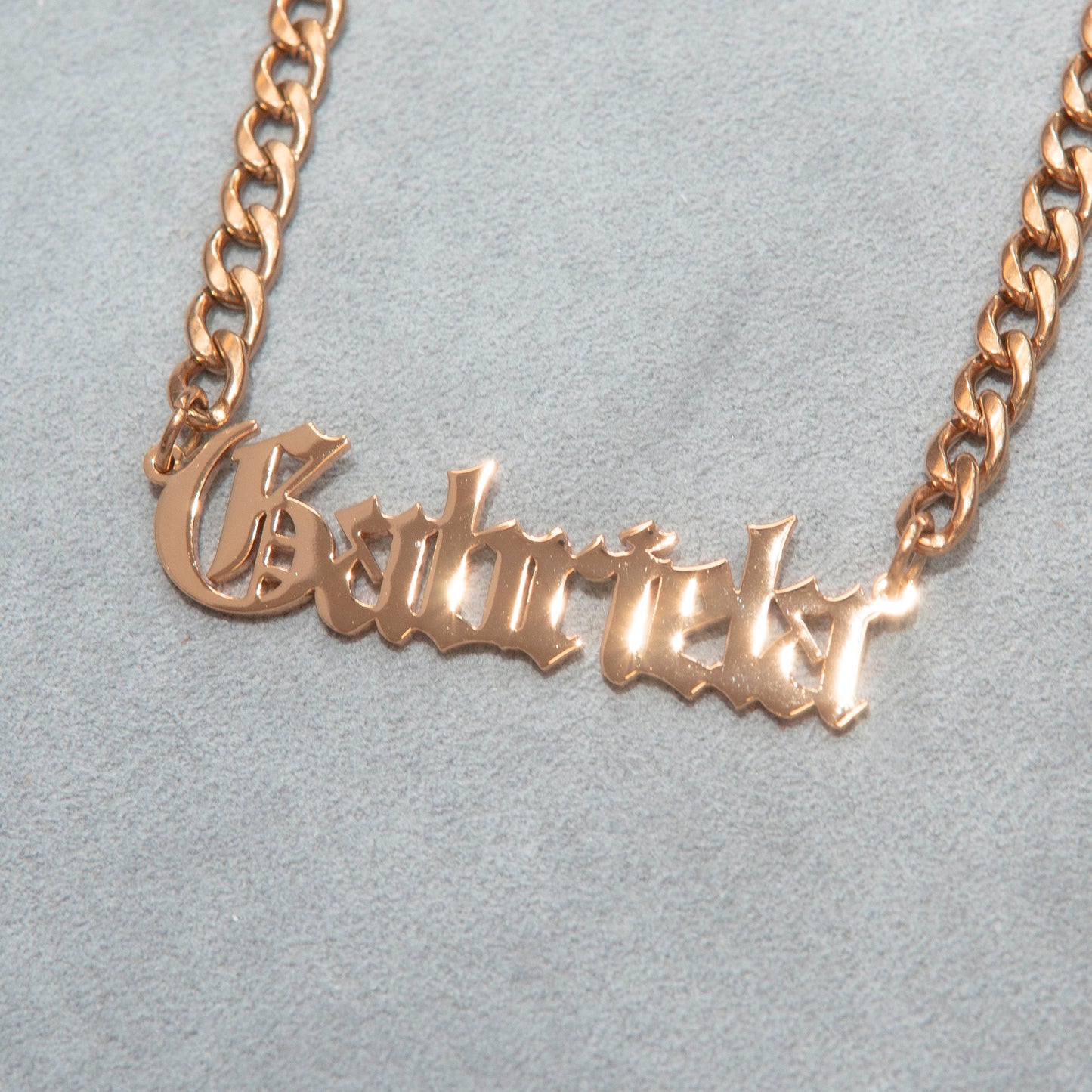 Women Jewelry - Rose Gold Name Necklace | Style # N02
