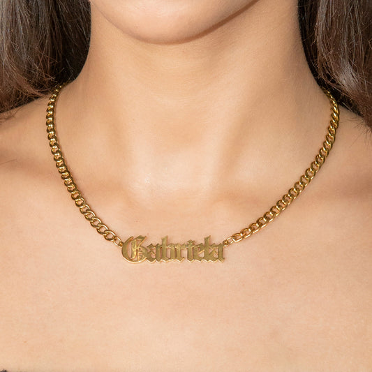 Women Jewelry - Gold Name Necklace | Style # N02