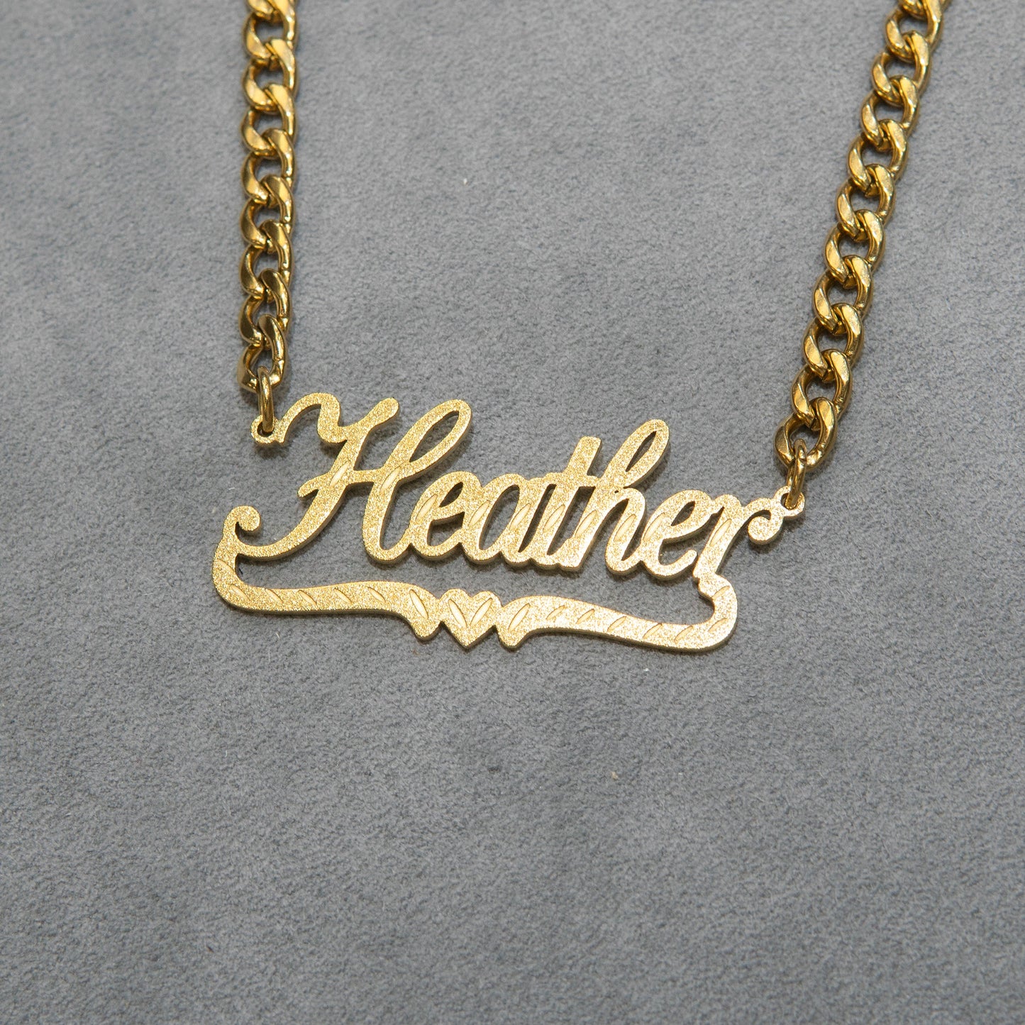 Women Jewelry - Gold Name Necklace | Style # N42