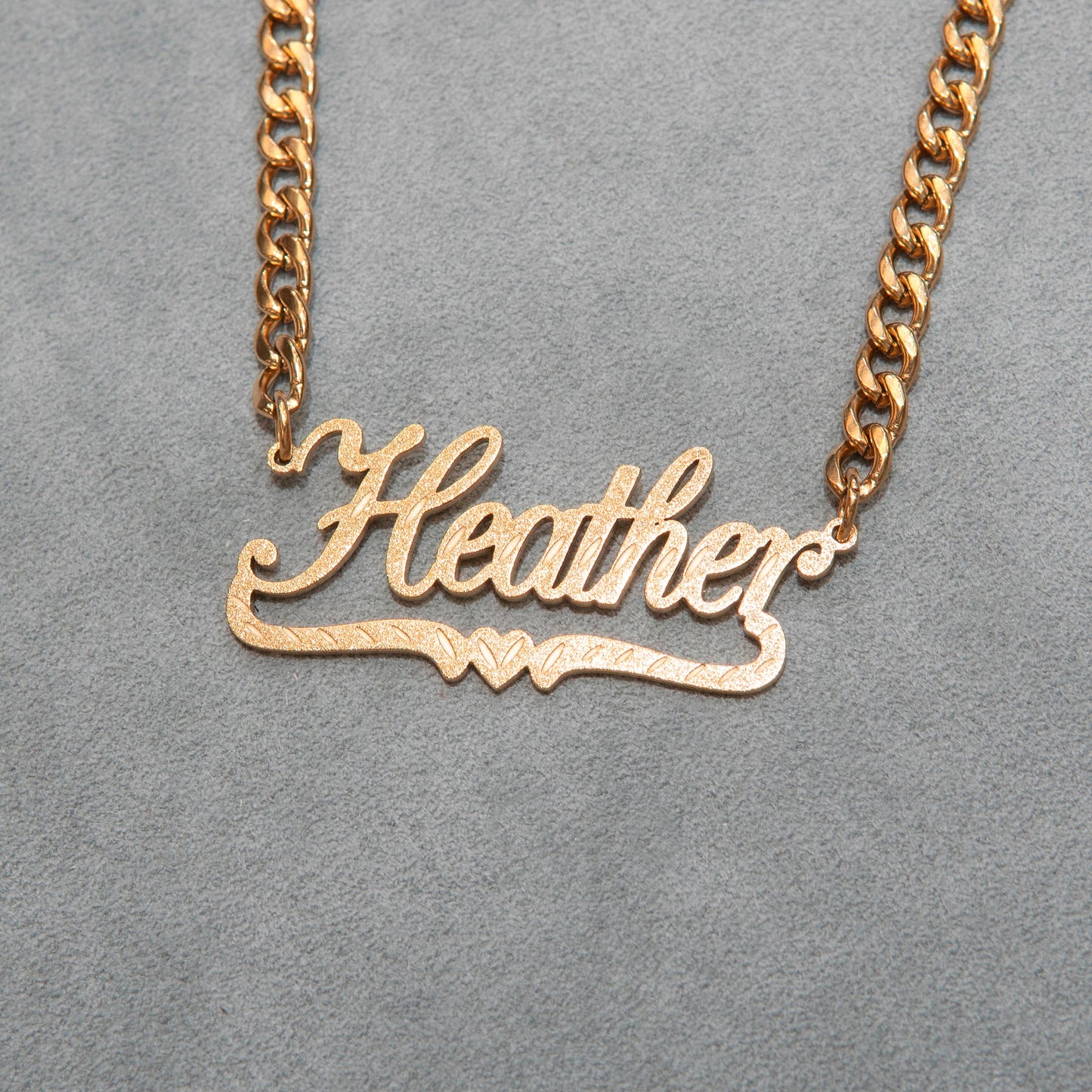 Women Jewelry - Rose Gold Name Necklace | Style # N42