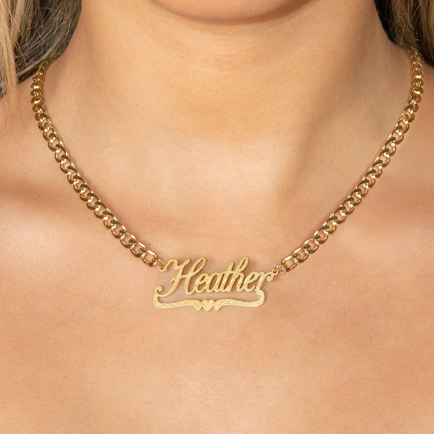 Women Jewelry - Gold Name Necklace | Style # N42