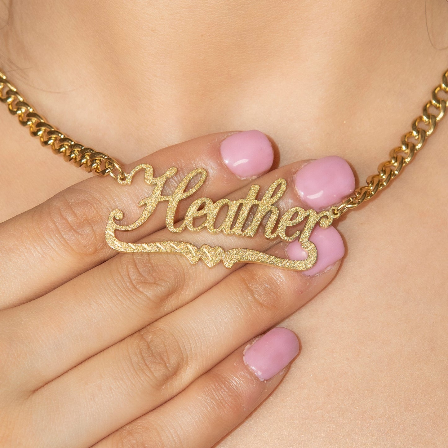 Women Jewelry - Gold Name Necklace | Style # N42