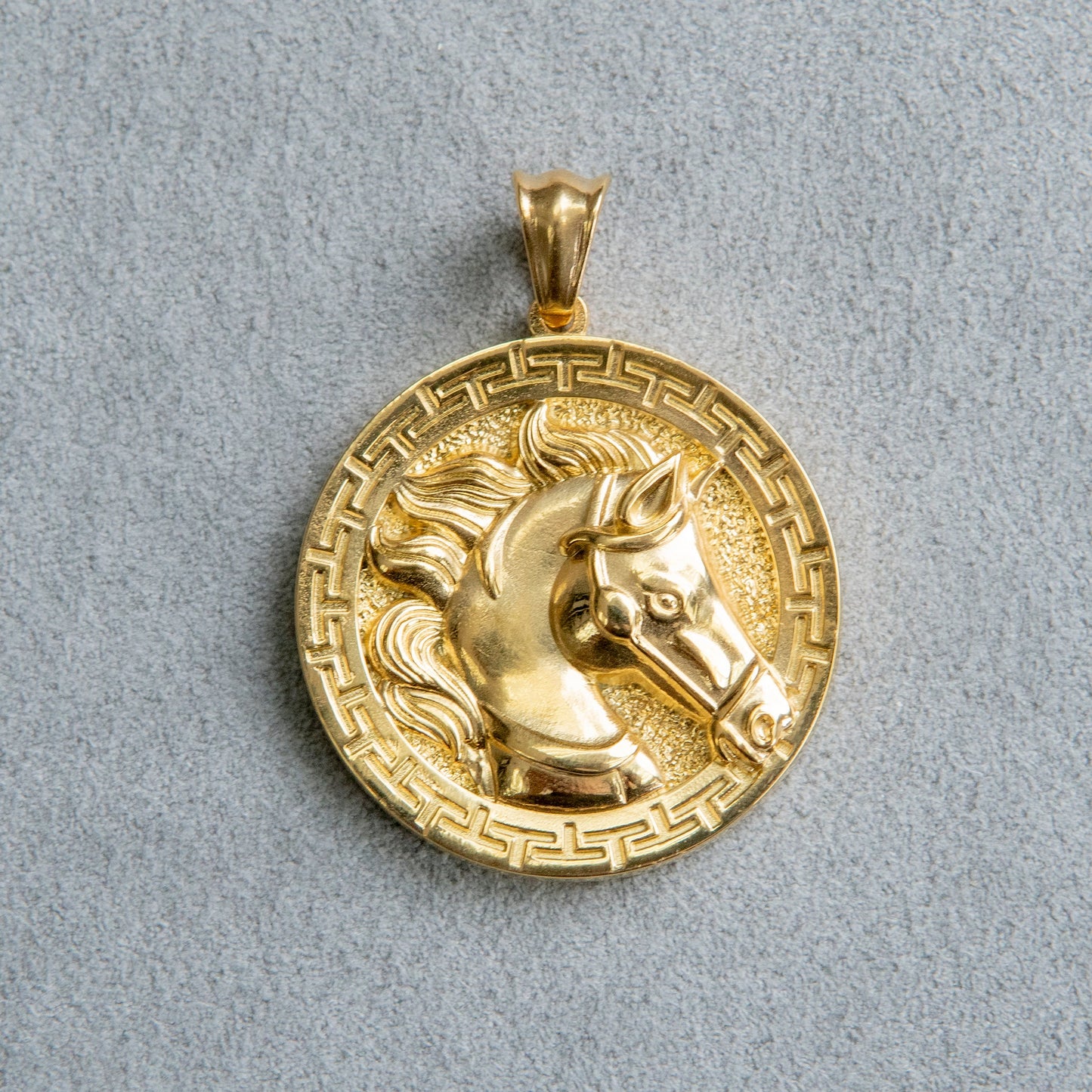 Mens Jewelry - 14K Gold Horse Necklace | Appx. 13 Grams