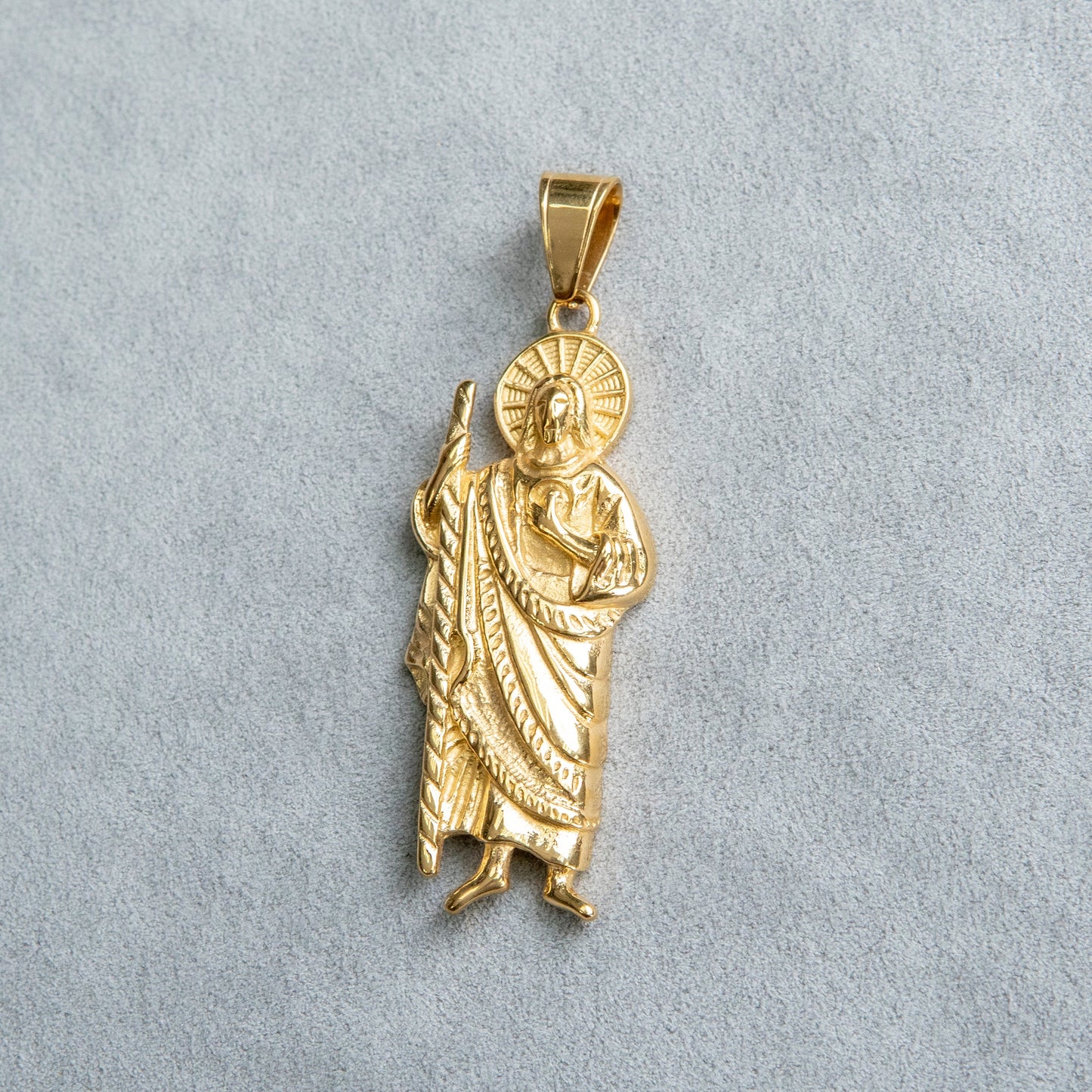 Mens Jewelry - 14K Gold Jesus Necklace | Appx. 22 Grams