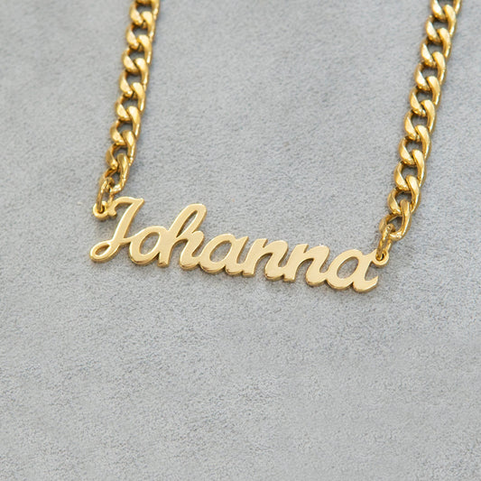 Women Jewelry - Gold Name Necklace | Style # N01