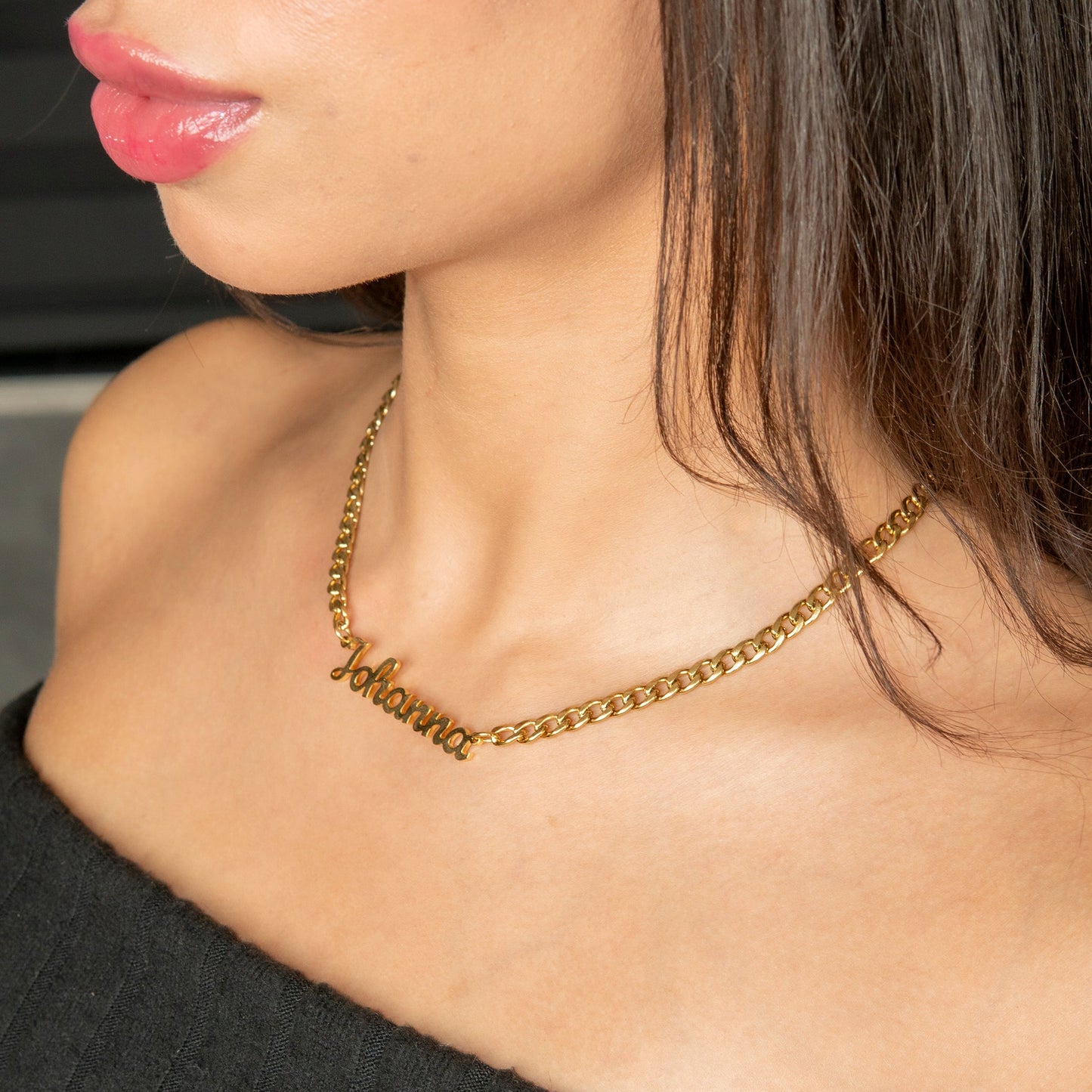 Women Jewelry - Gold Name Necklace | Style # N01