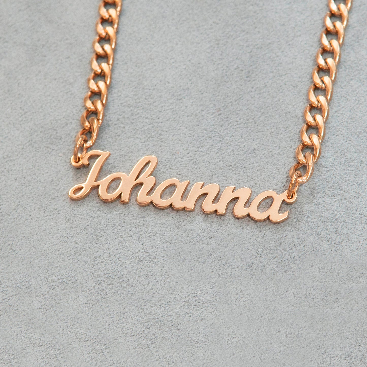 Women Jewelry - Rose Gold Name Necklace | Style # N01