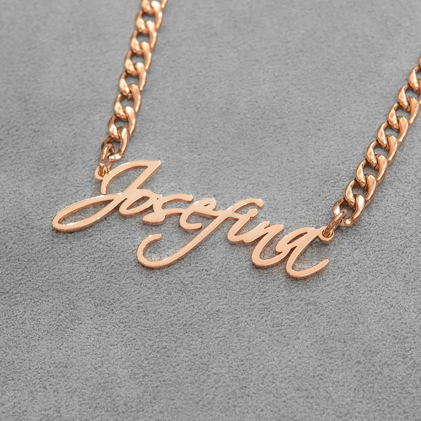 Women Jewelry - Rose Gold Name Necklace | Style # N25