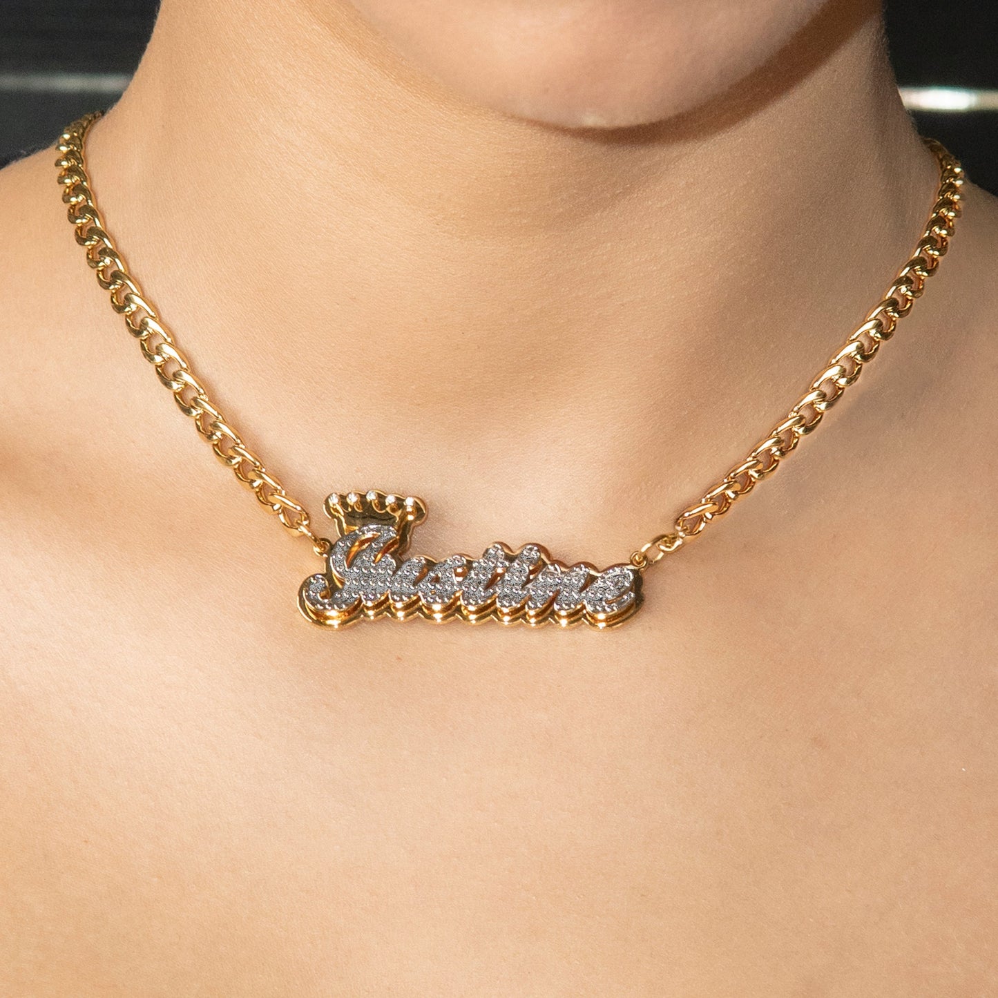 Women Jewelry - Gold Name Necklace | Style # N34