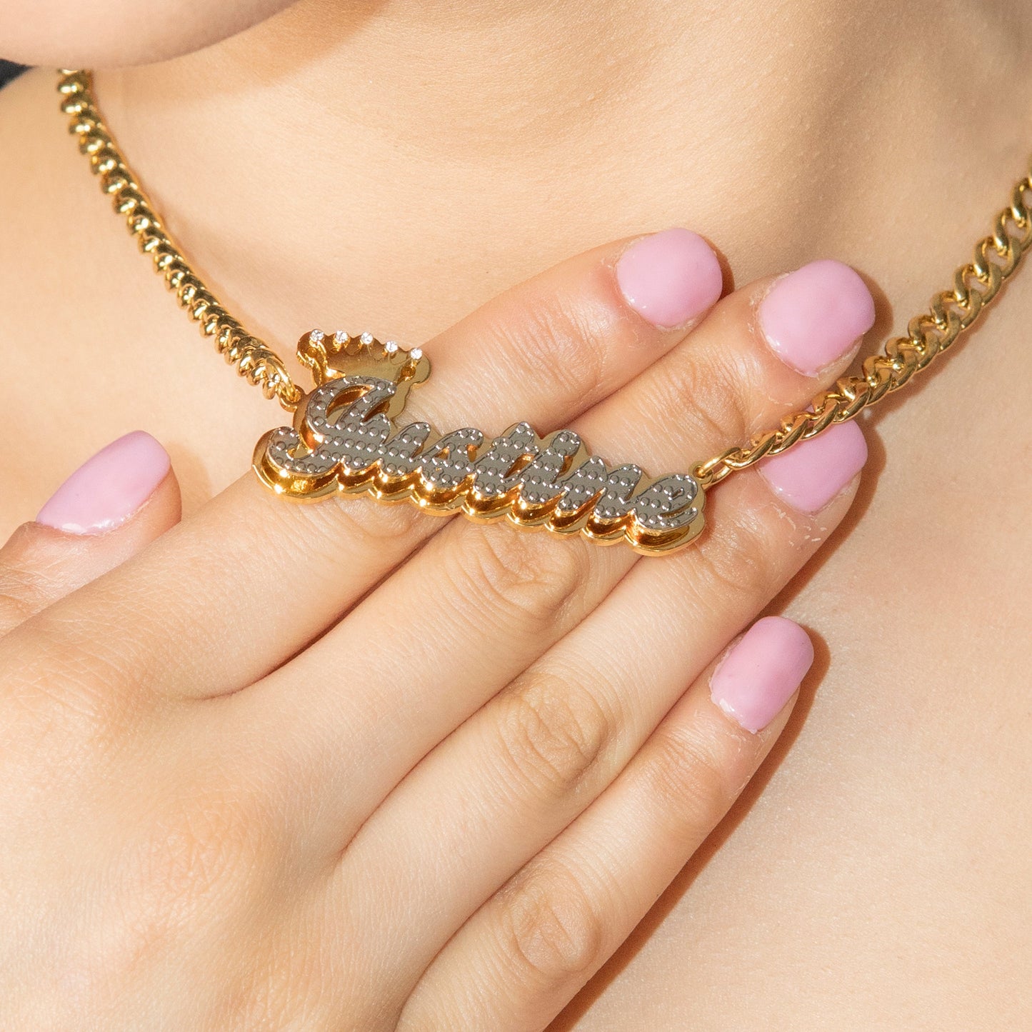 Women Jewelry - Gold Name Necklace | Style # N34