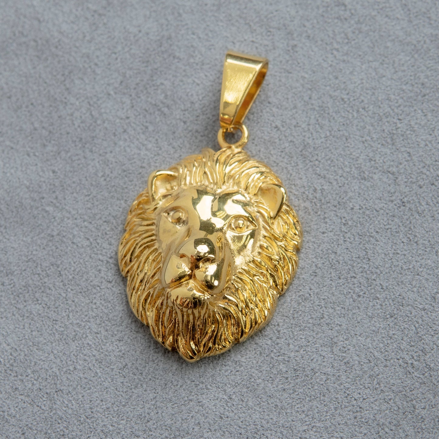 Mens Jewelry - 14K Gold Lion Head Necklace | Appx. 16 Grams