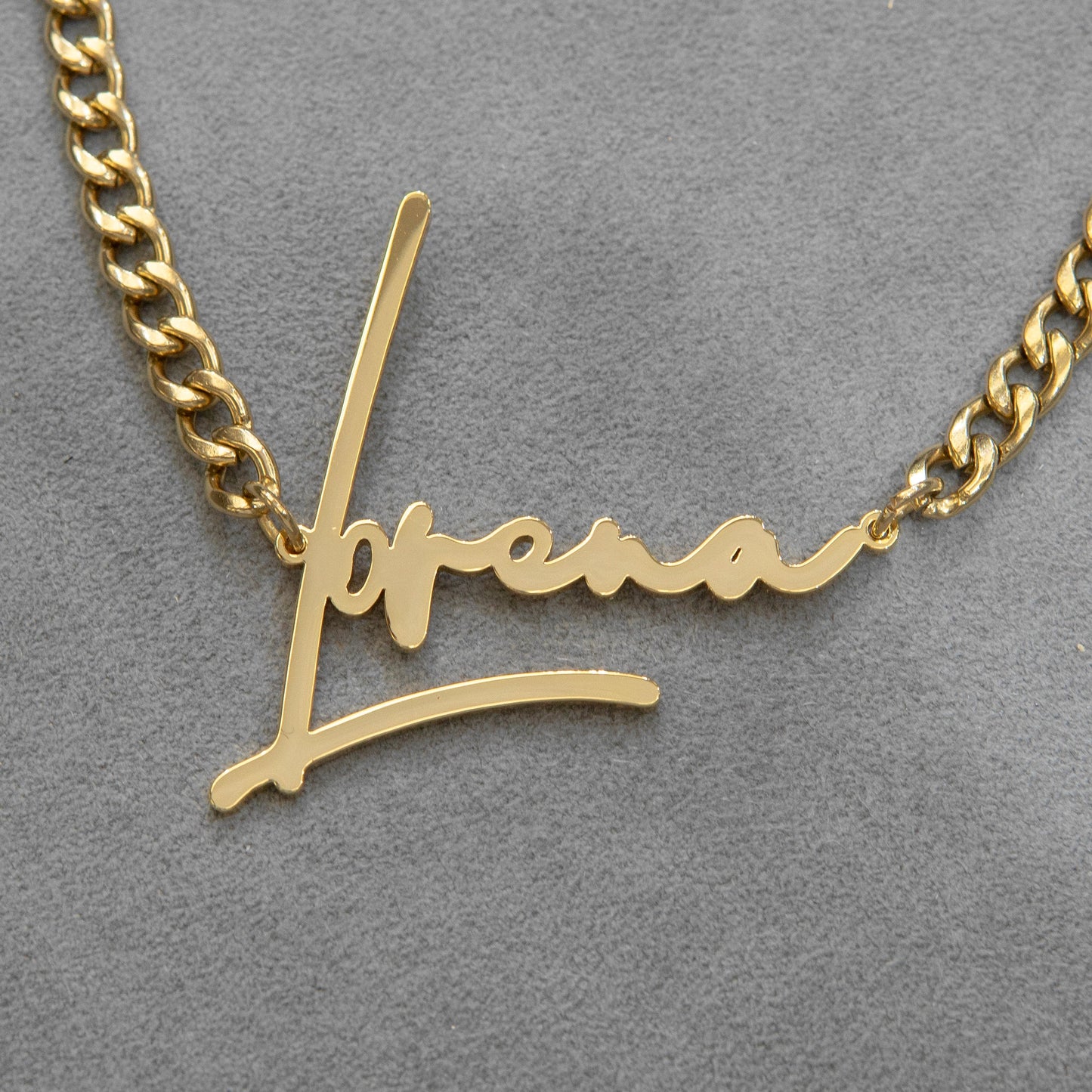 Women Jewelry - Gold Name Necklace | Style # N30