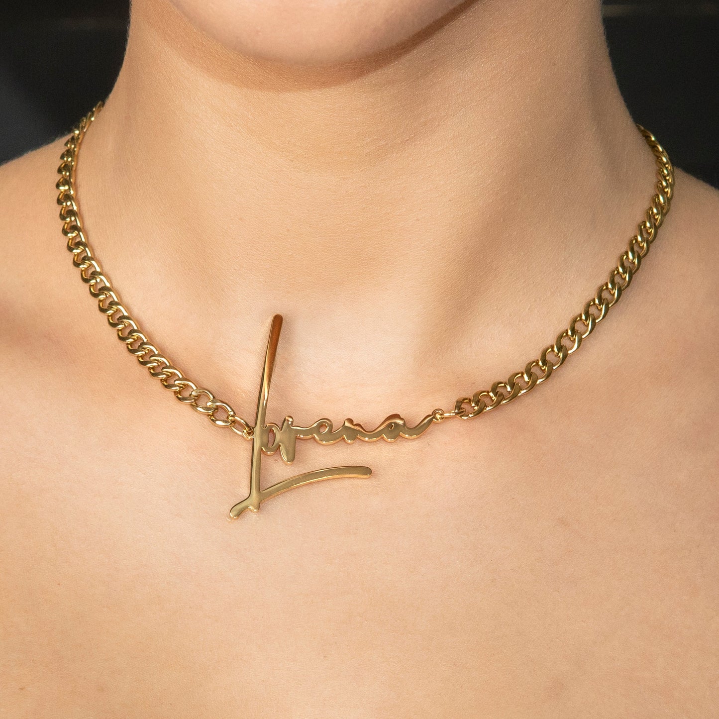 Women Jewelry - Gold Name Necklace | Style # N30