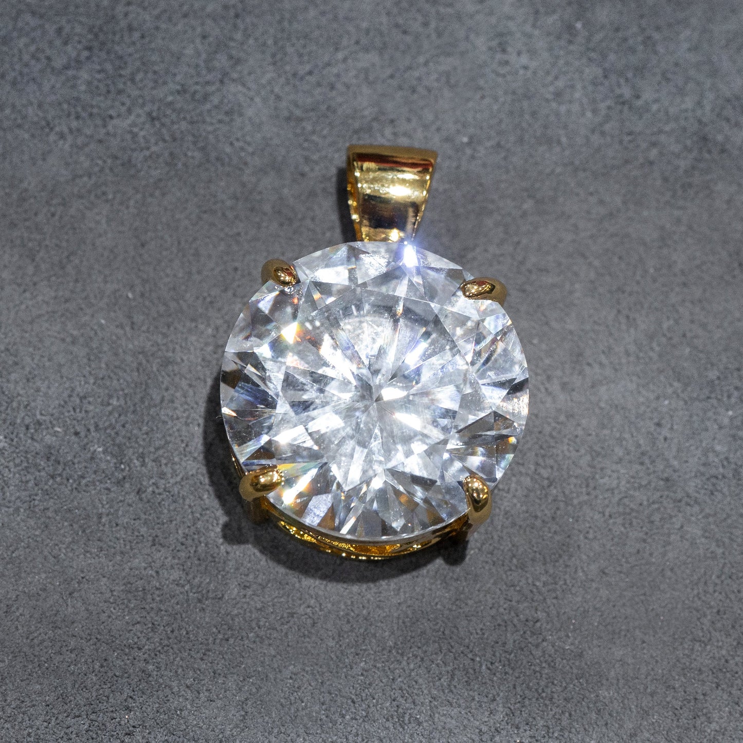 Mens Jewelry - Iced Out VVS Solitaire Cz Pendant | 30 Grams