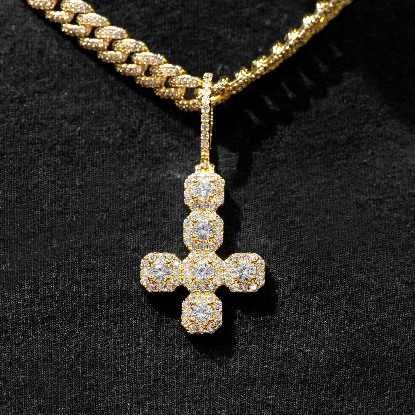 Mens Jewelry - Iced Out VVS Cross Pendant | 10.7 Grams