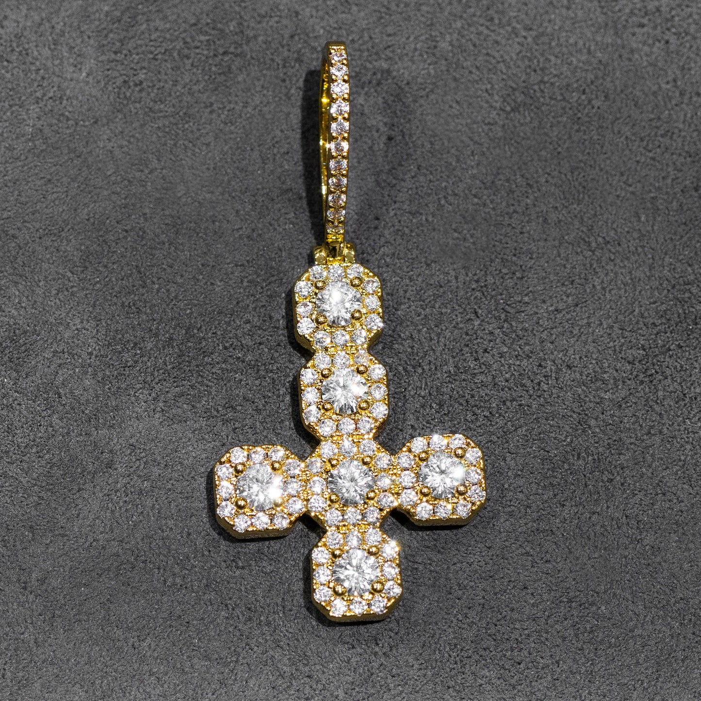 Mens Jewelry - Iced Out VVS Cross Pendant | 10.7 Grams