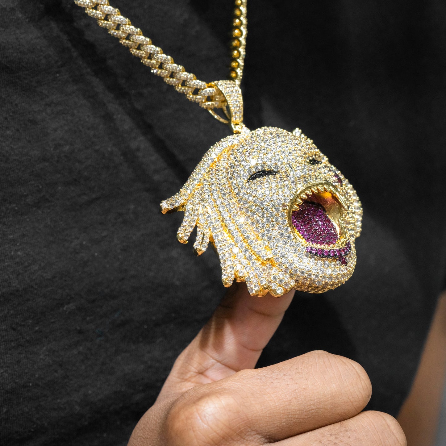 Mens Jewelry - Iced Out VVS Man Beast Pendant | 72.7 Grams