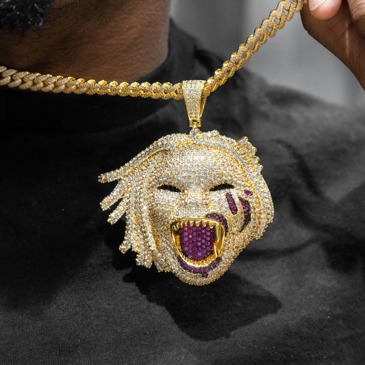 Mens Jewelry - Iced Out VVS Man Beast Pendant | 72.7 Grams