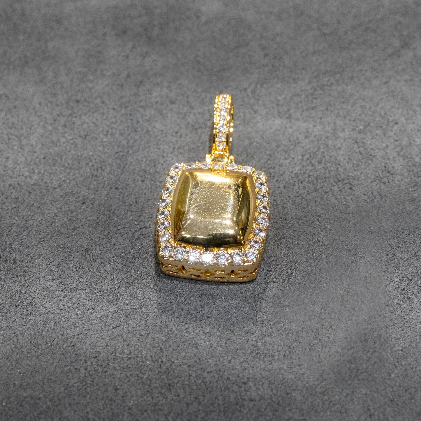 Mens Jewelry -  Gold Iced Out VVS Gem Style Necklace | Appx. 28 Grams