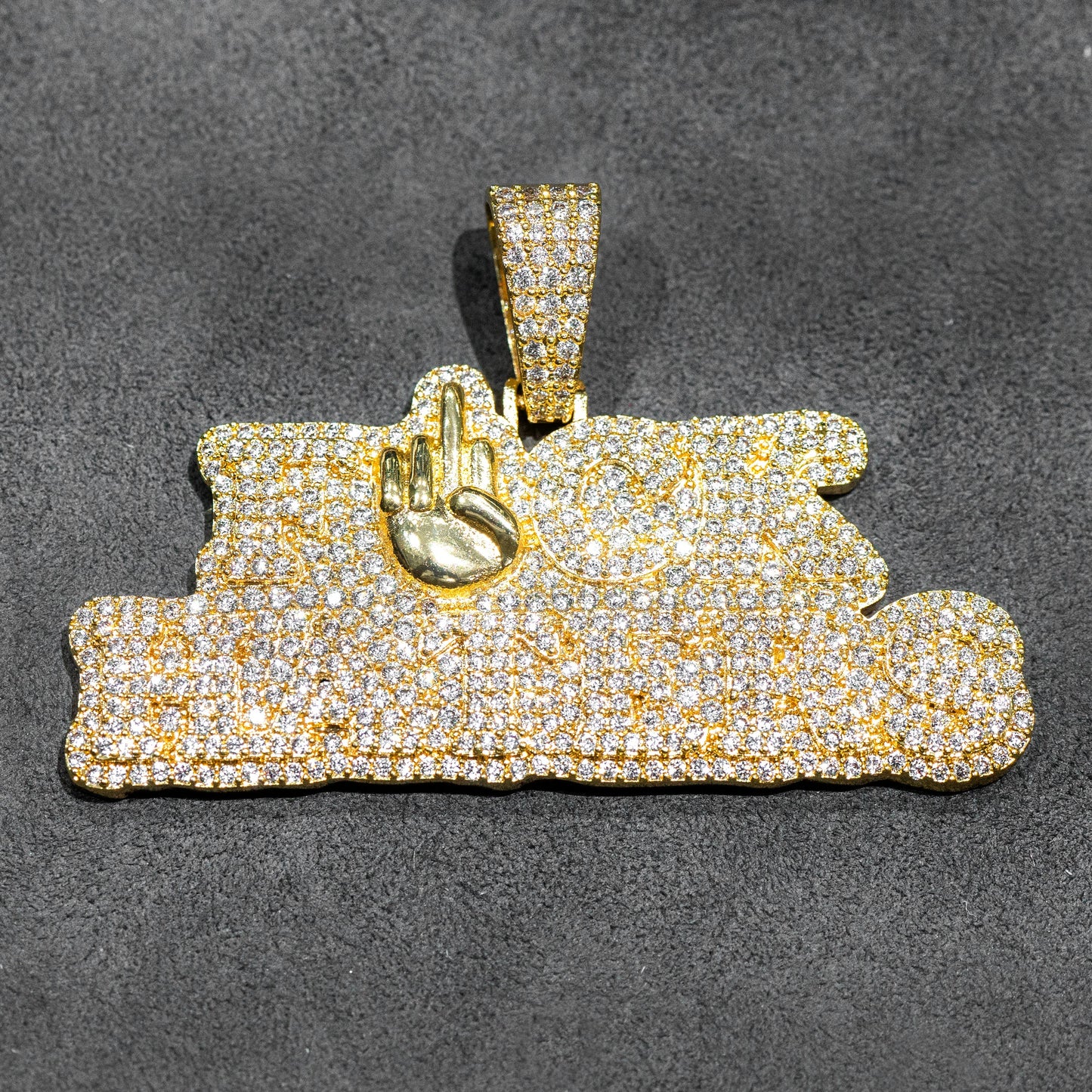 Mens Jewelry - Iced Out VVS Haters Pendant | 18.6 Grams