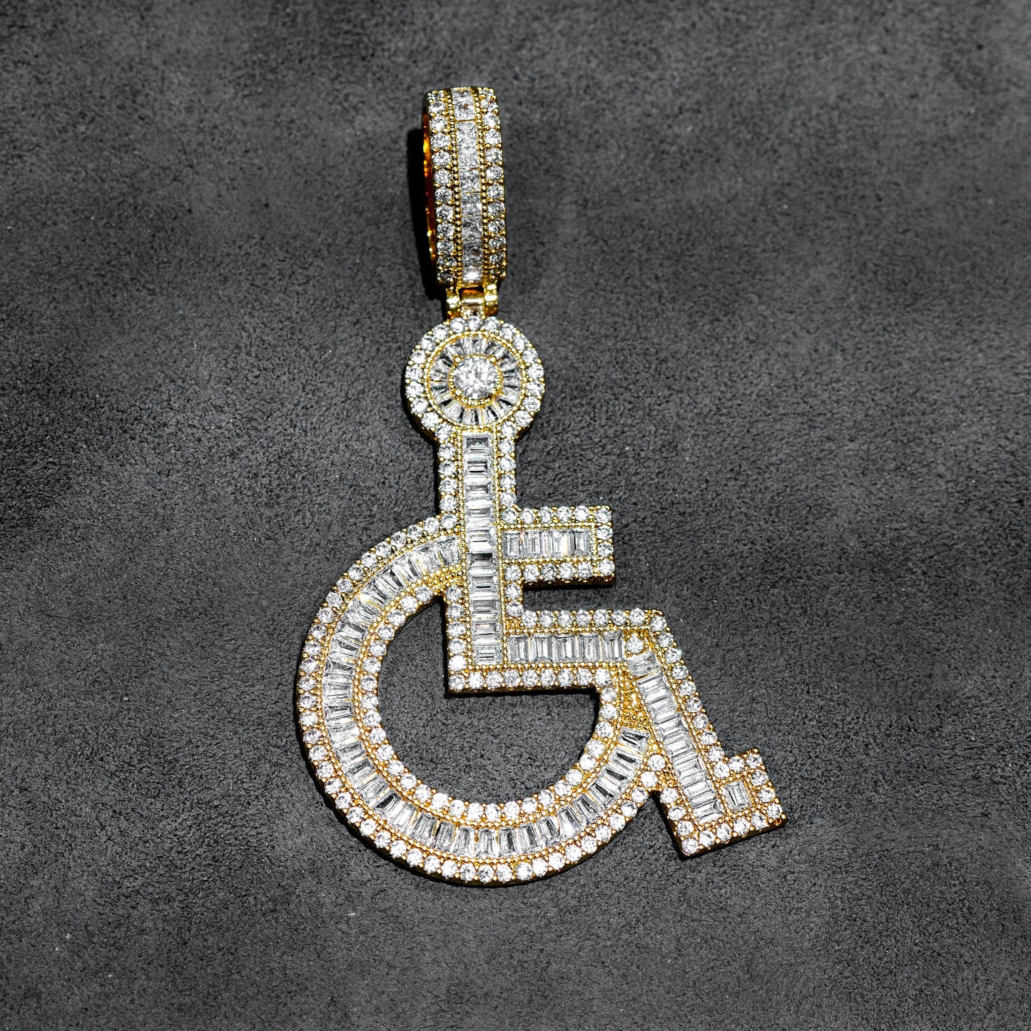 Mens Jewelry - Iced Out VVS Symbol Pendant | 20 Grams