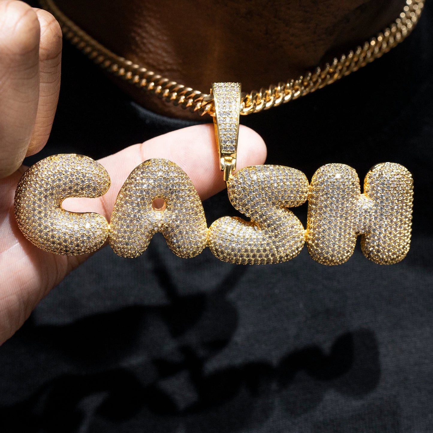 Mens Jewelry - Iced Out VVS CASH Pendant | 40 Grams
