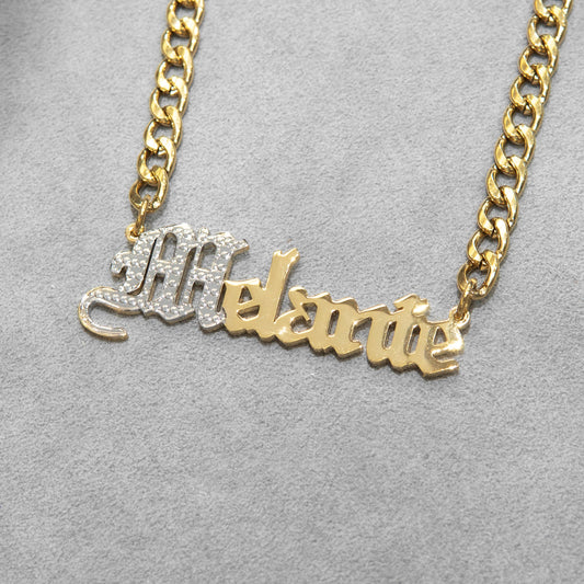 Women Jewelry - Gold Name Necklace | Style # N09