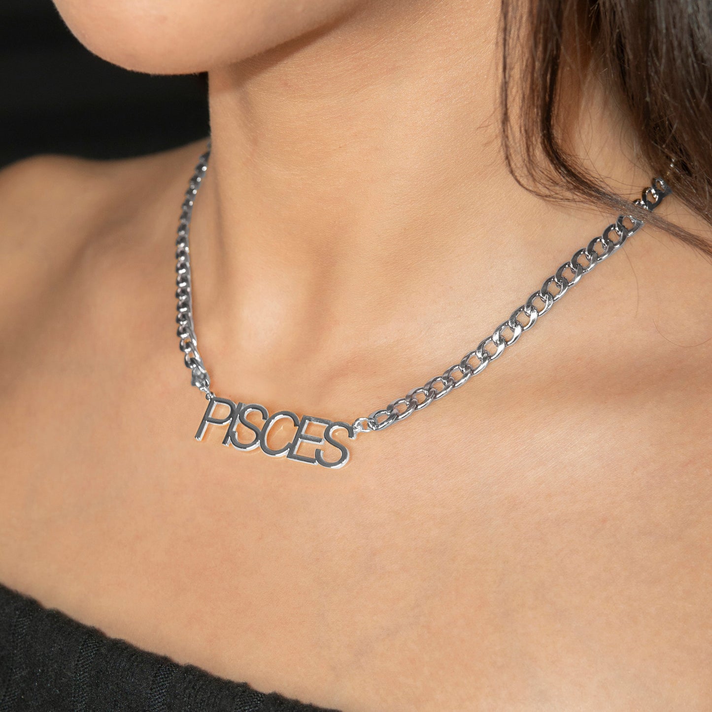 Women Jewelry - White Gold Name Necklace | Style # N08