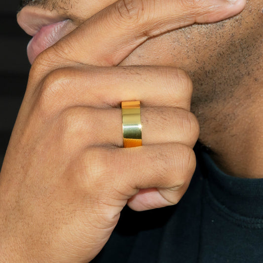 Mens Jewelry - Wedding Band Gold Ring | 7.7 Grams