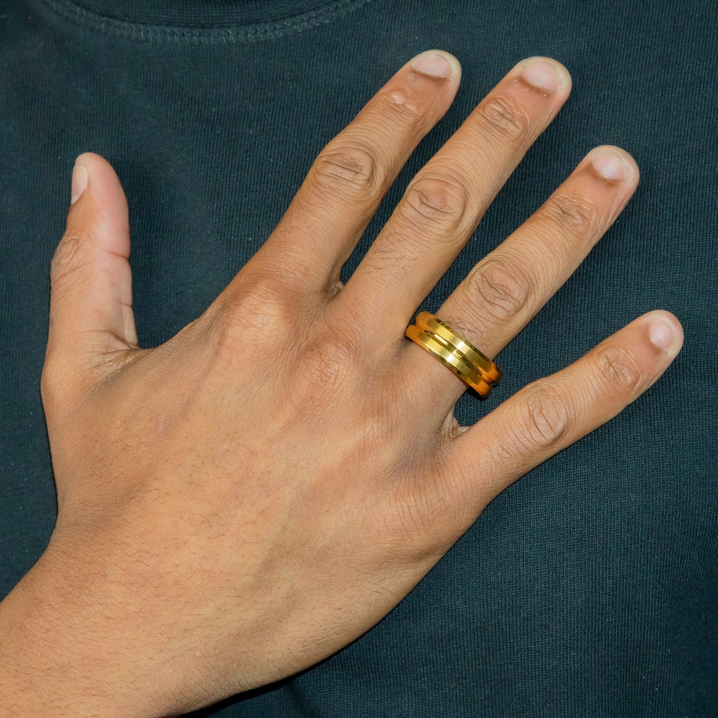 Mens Jewelry - Wedding Band Gold Ring | 9.5 Grams