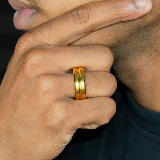 Mens Jewelry - Wedding Band Gold Ring | 9.5 Grams