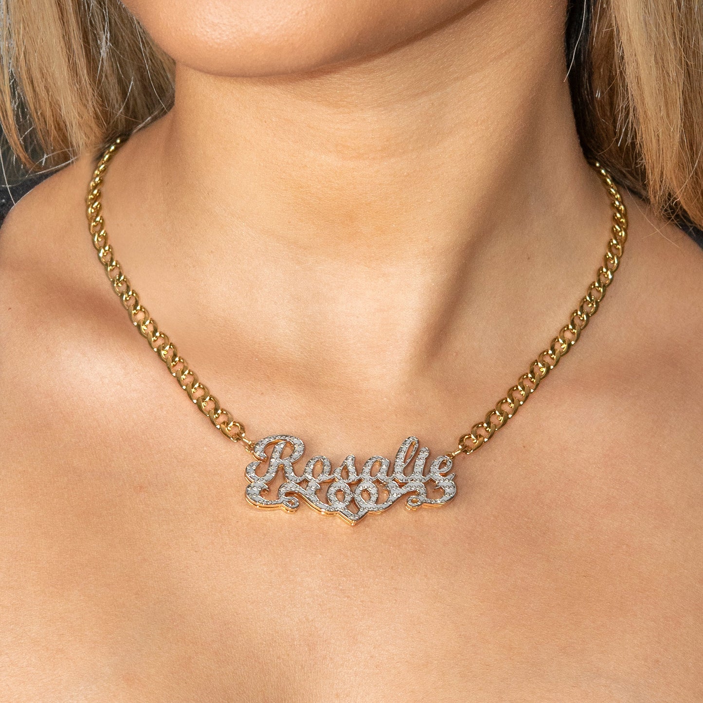 Women Jewelry - Gold Name Necklace | Style # N41