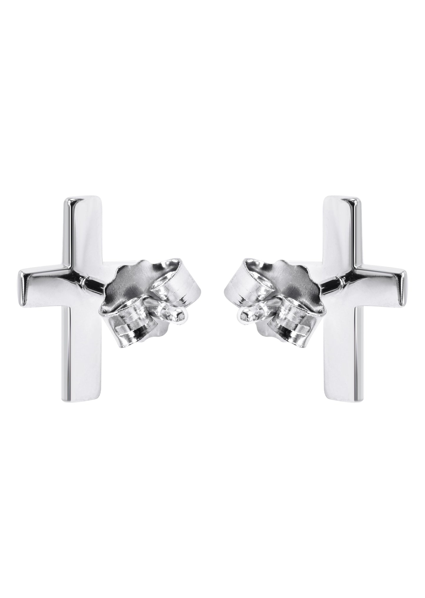 Mens Jewelry - Silver Cross Earrings for Men | Appx. 0.9 Grams