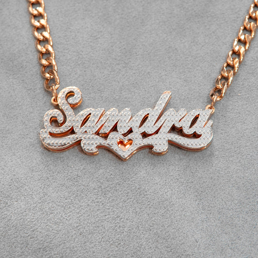 Women Jewelry - Rose Gold Name Necklace | Style # N20