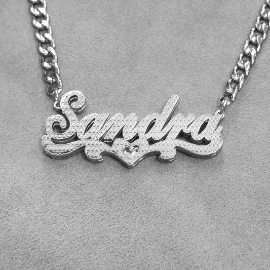 Women Jewelry - White Gold Name Necklace | Style # N20