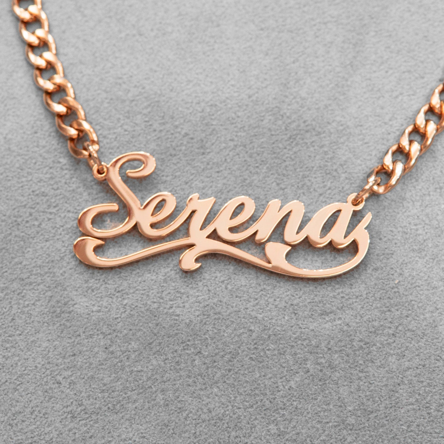 Women Jewelry - Rose Gold Name Necklace | Style # N29