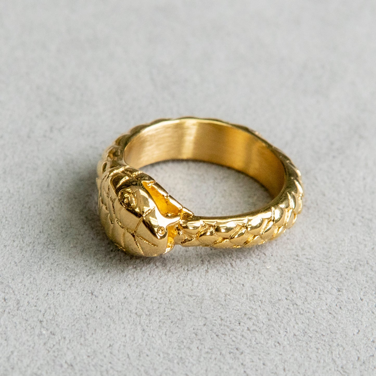 Mens Jewelry - Snake Gold Pinky Ring | 7.4 Grams
