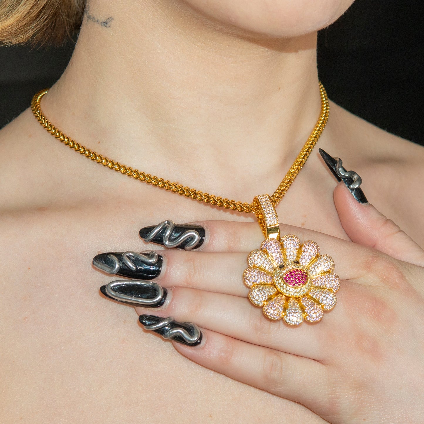 Womens Jewelry - Gold Murakami Spinner Necklace | Appx. 30.8 Grams