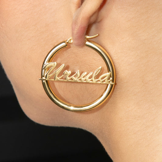 Women Jewelry - 14K Gold Hoop Earrings | Style # E15