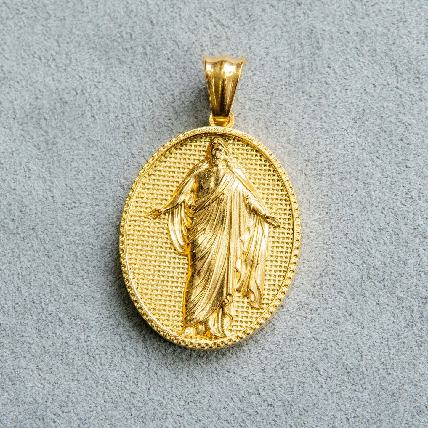 Mens Jewelry - 14K Gold Jesus Necklace | Appx. 11 Grams
