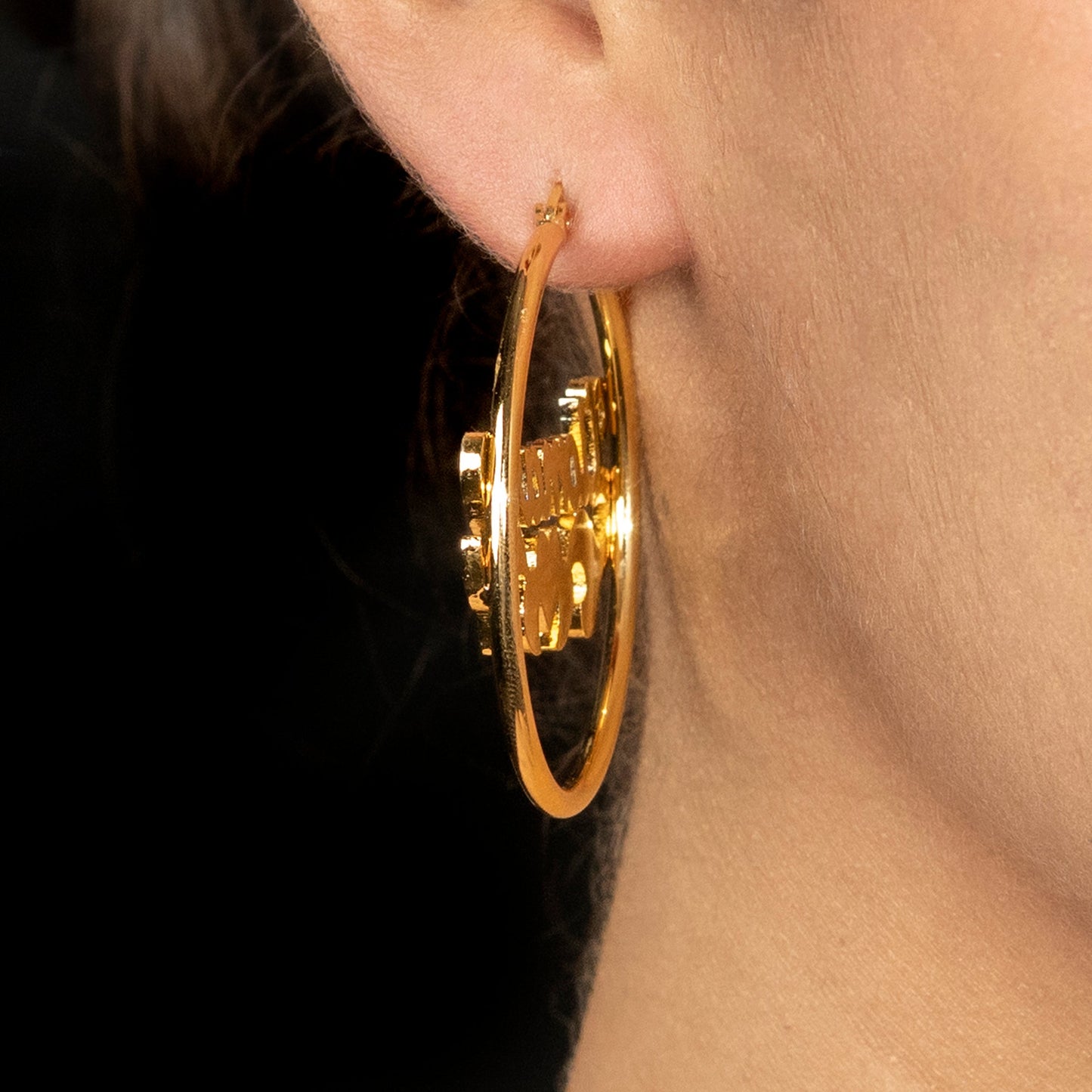Women Jewelry - 14K Gold Hoop Earrings | Style # E04