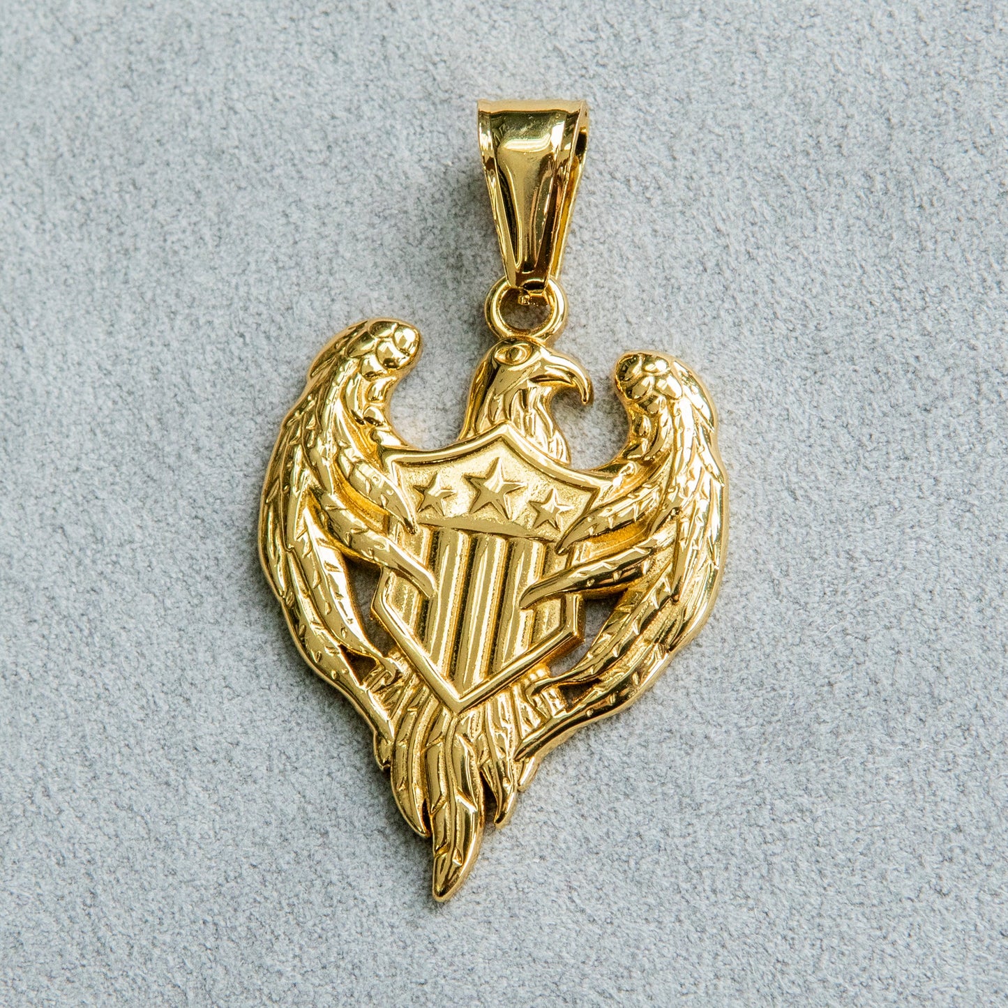 Mens Jewelry - 14K Gold American Eagle Necklace | Appx. 11 Grams