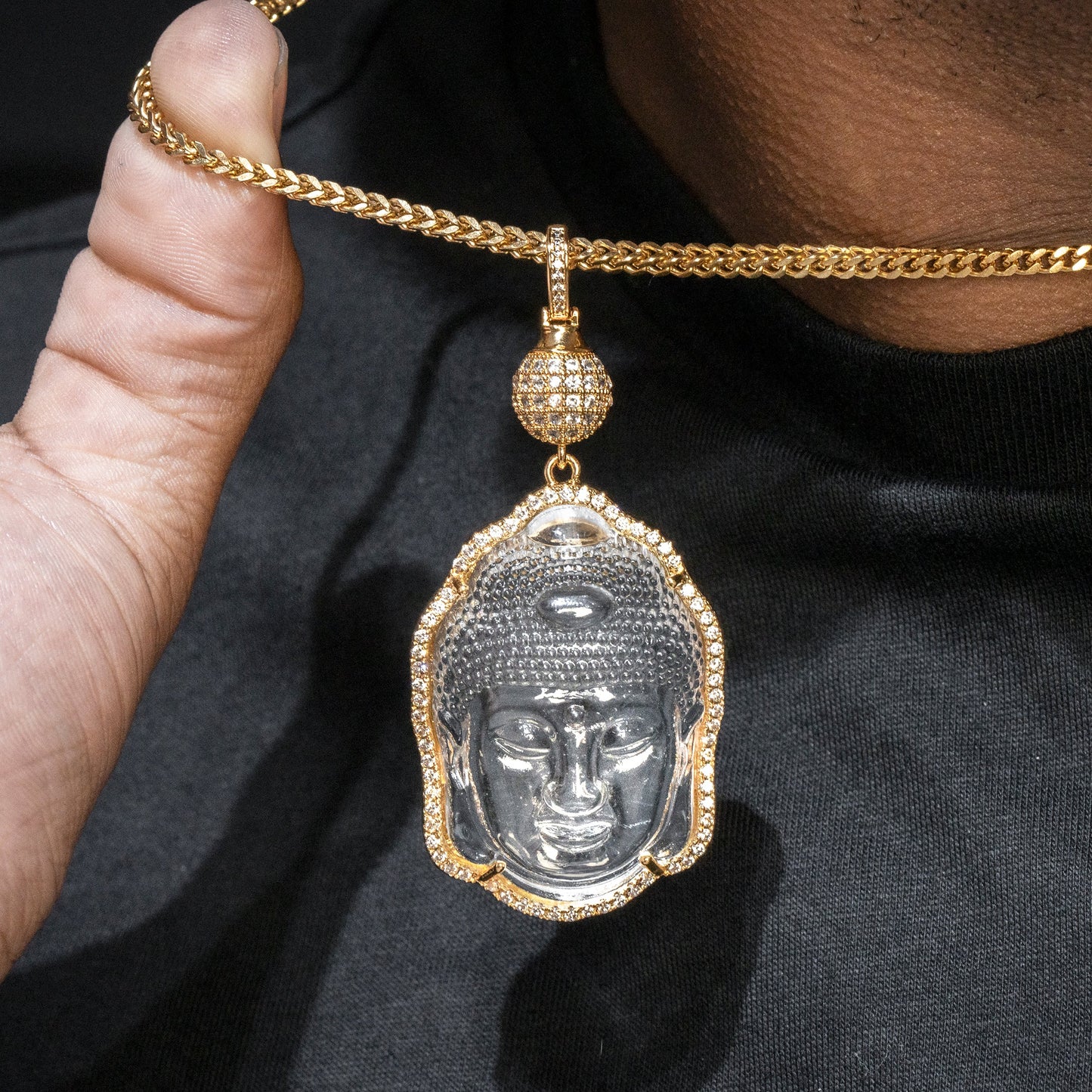Mens Jewelry - Iced Out VVS Buddha Pendant | 32 Grams