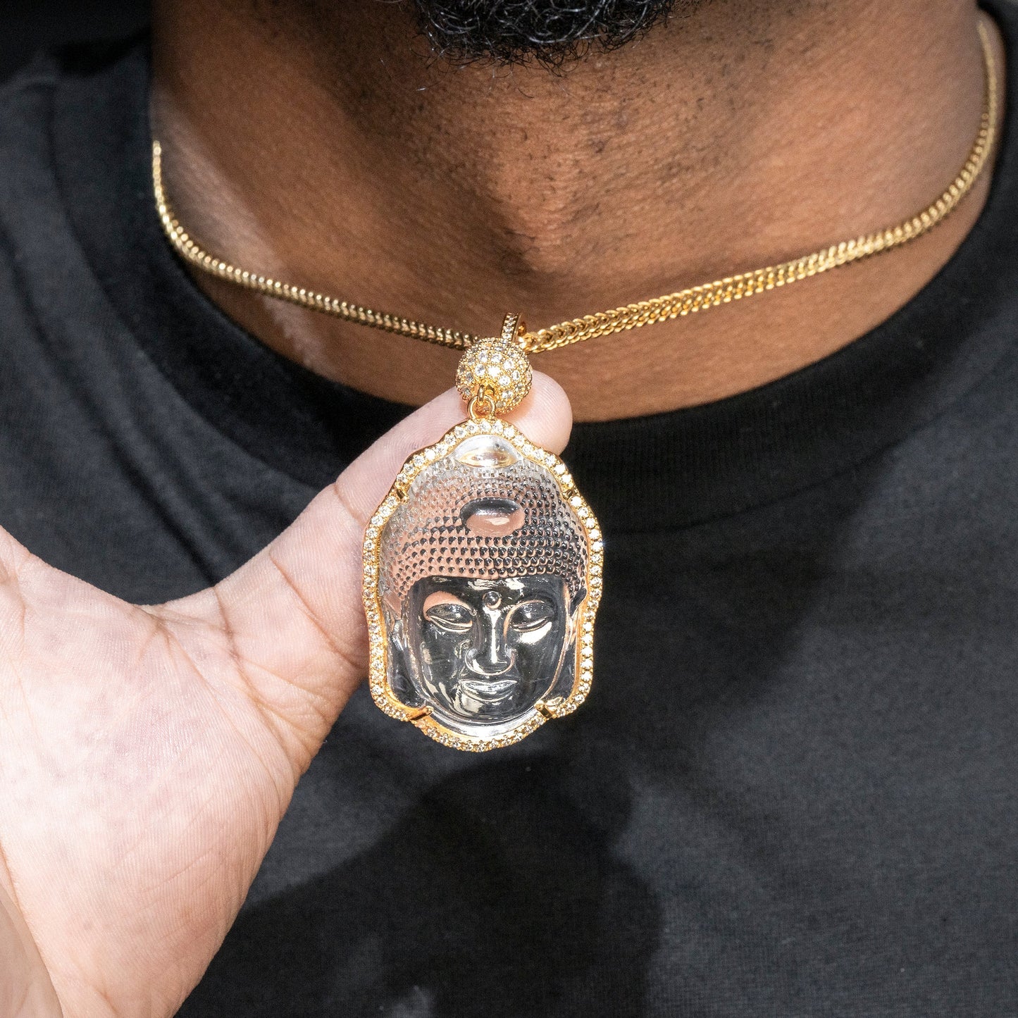 Mens Jewelry - Iced Out VVS Buddha Pendant | 32 Grams