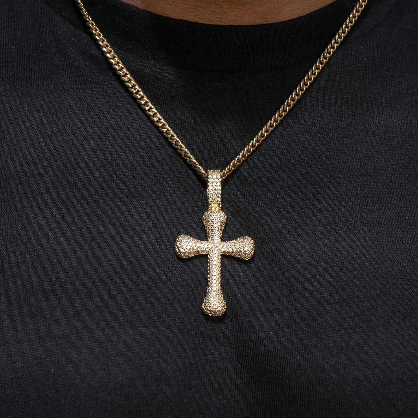 Mens Jewelry - Iced Out VVS Cross Pendant | 12.4 Grams