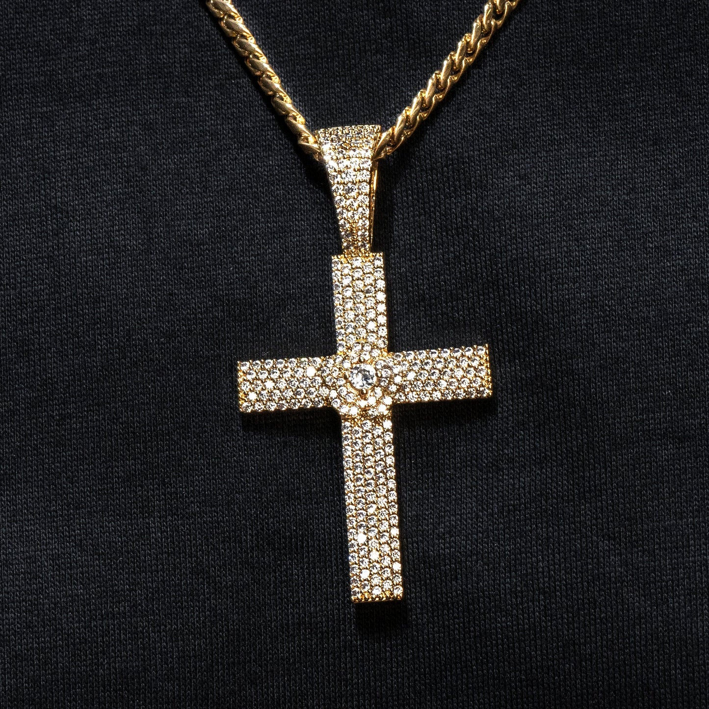 Mens Jewelry - Iced Out VVS Cross Pendant | 12 Grams
